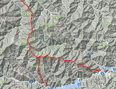 map and Route of Kumotori